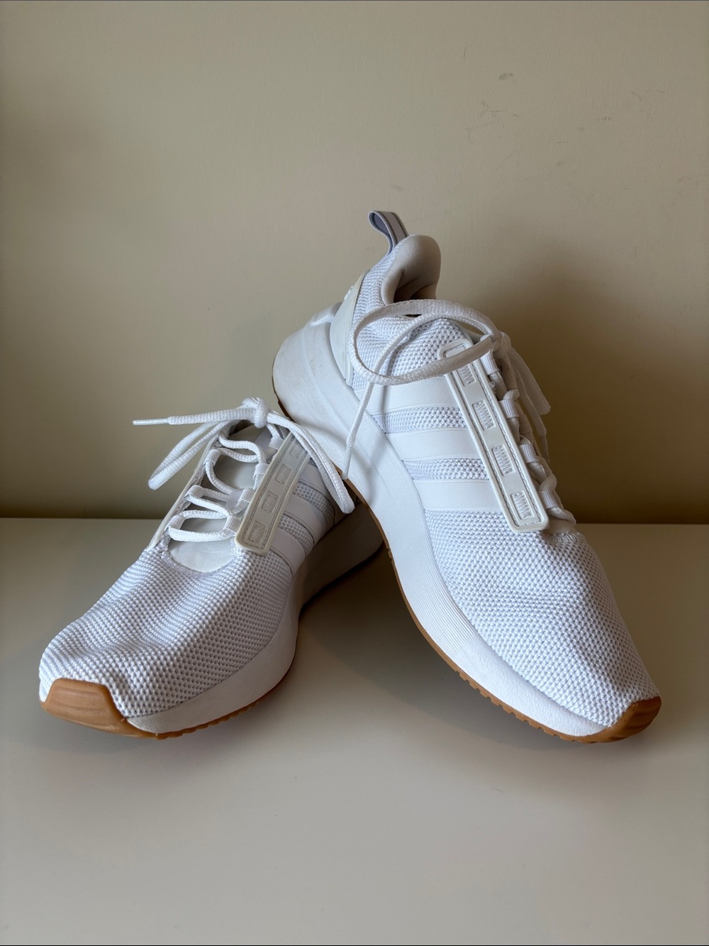 Adidas Racer TR21 Running Shoes Cloud White Size 8 EUC